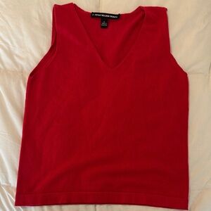 Red Sleeveless Top by Ellen Tracy Medium